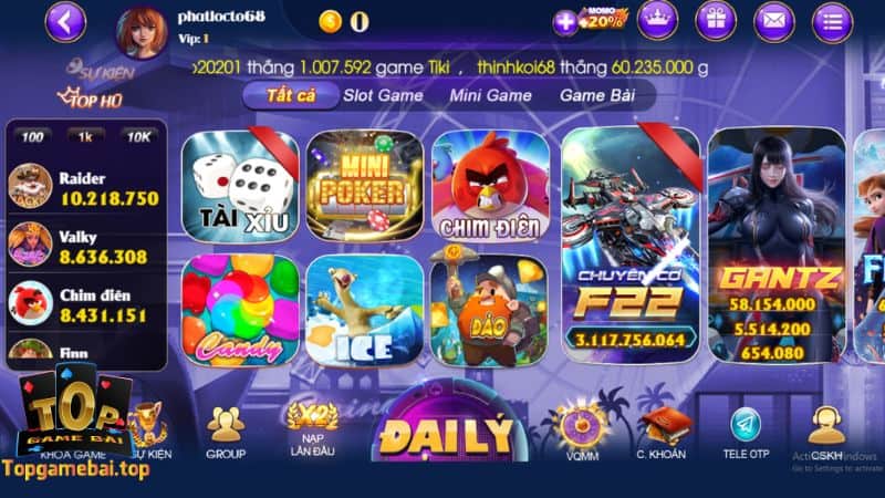 Game slot độc đáo, hấp dẫn trên Sumvip